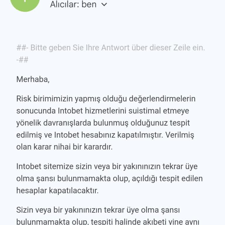 İntobet Müşteri Memnuniyetsizliği!