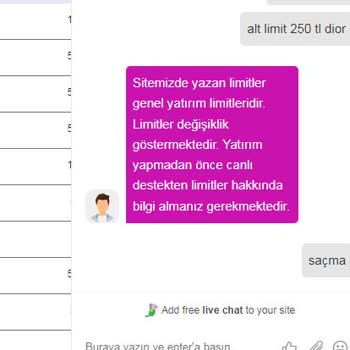 Onwin 250 TL Yatırdım Paramı İadesini İstiyorum. Hesabıma Aktarılmadı