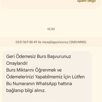 Eğitim Gönüllüleri Vakfı (Burs Başvuru) Sahte Burs Başvurusu