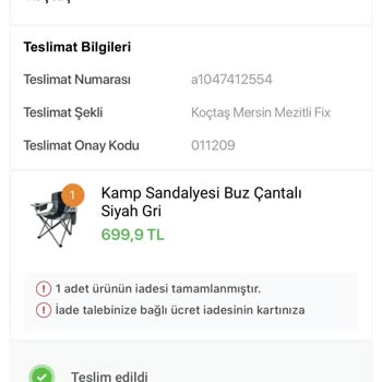 Koçtaş Zorla İade Aldı Ve Aynı Fiyattan Ürünümü Vermedi.