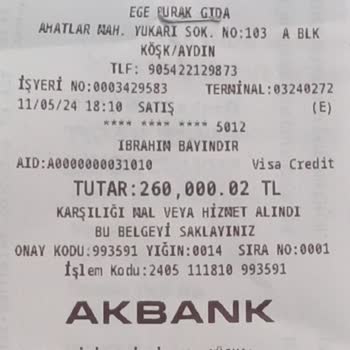 Türkiye Akbank Genel Müdürlüğe