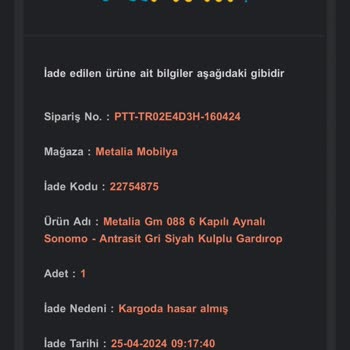 Metalia Epttavm Ücret İadesi Ve Geçen Zaman