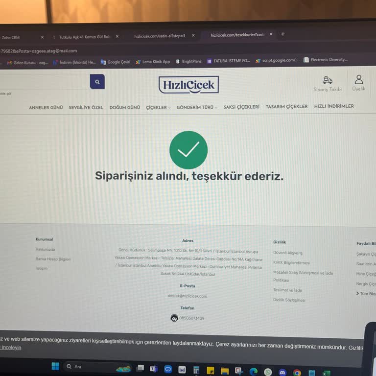 Hızlı Çiçek (hizlicicek.com) Siparişim Neden Gelmedi? Yoğunluk Bahanesi!