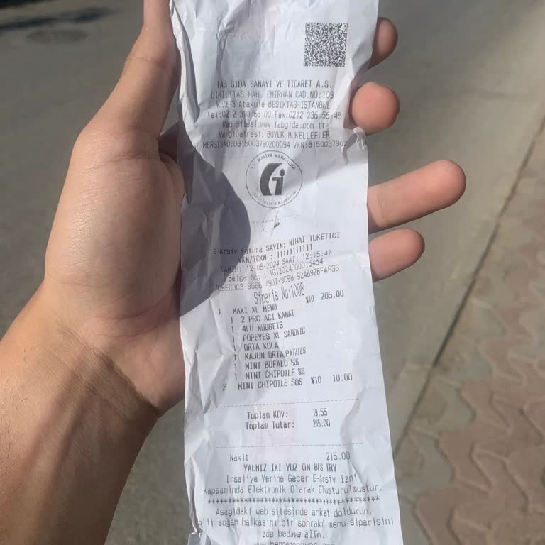 Popeyes Para Üstü Verilmedi