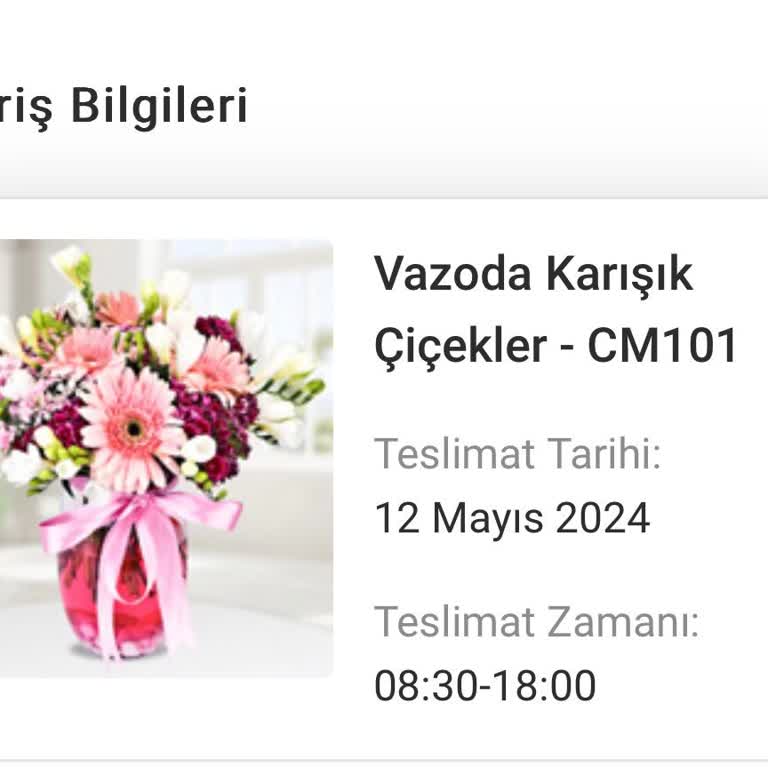 Çiçek Market Teslim Edilmeyen Çiçek