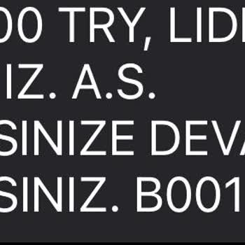 Lidio Ödeme Hizmetleri Hesabımdan Paramı Aldı