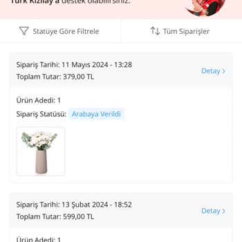 Çiçek Sepeti Teslim Etmediği Çiçeği Teslim Edildi Olarak Gösteriyor