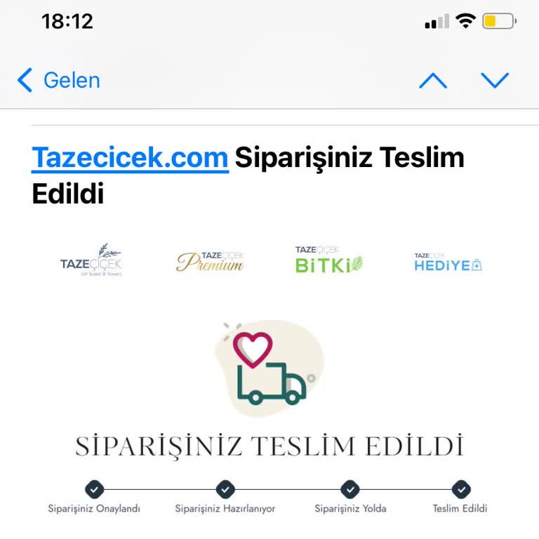 Taze Çiçek Çiçeklerimi Teslim Etmedi