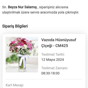 Çiçek Market Siparişim Teslim Edilmedi