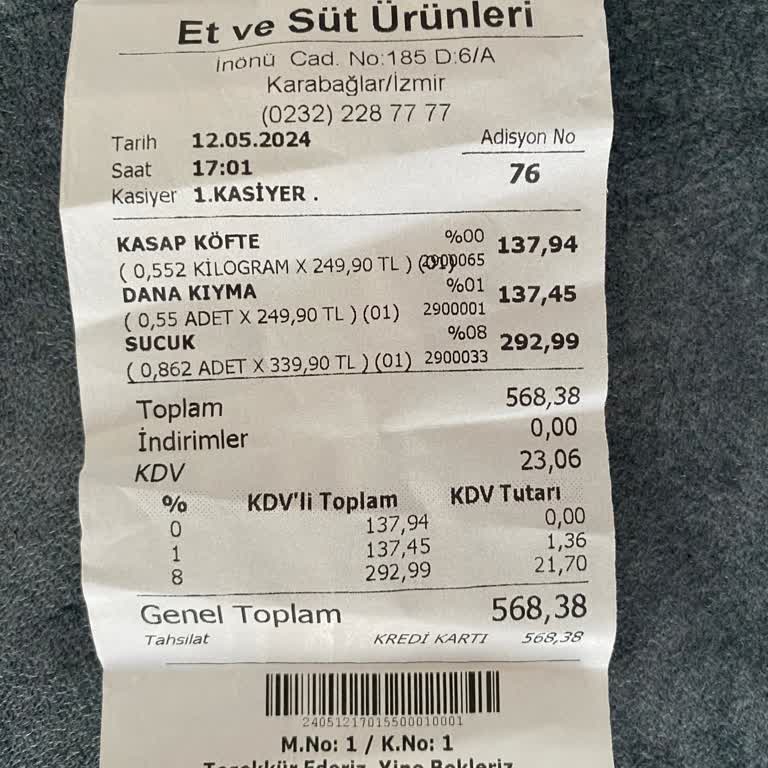 Et ve Süt Kurumu Üçyol Et Ürünleri Kalite Sorunu