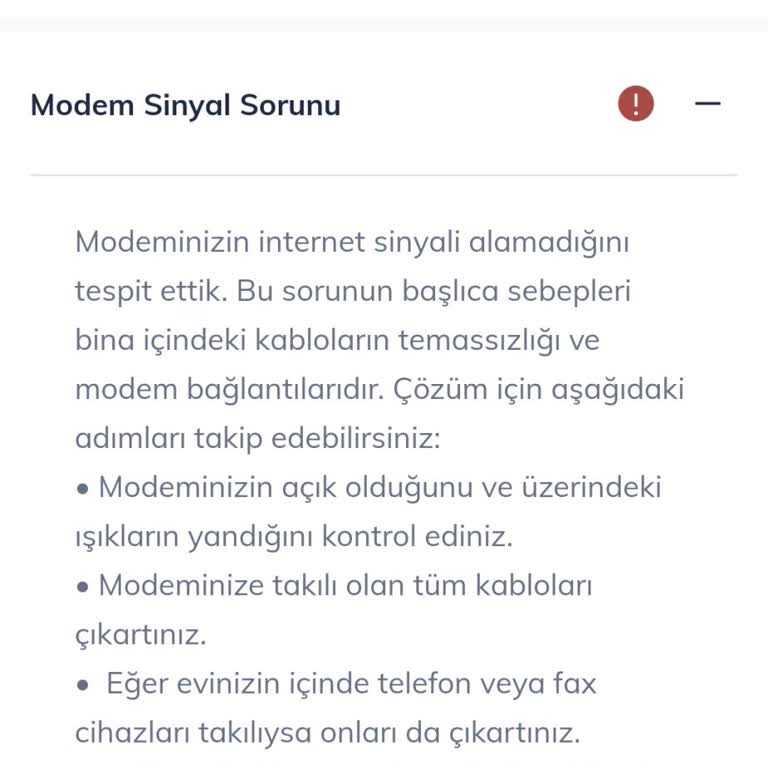 Türk Telekom Modem Sinyal Sorunu