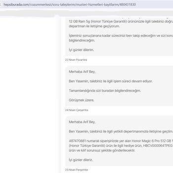 Honor Hediye Akıllı Saat Gönderilmedi