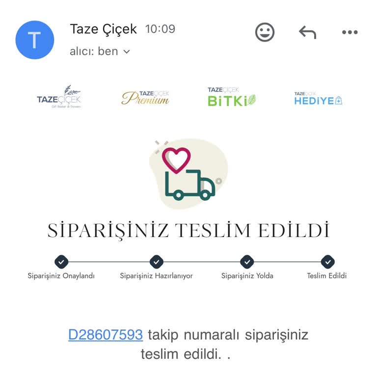 Taze Çiçek (tazecicek.com) Siparişim Ortada Yok