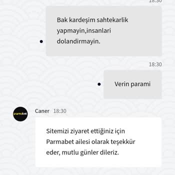 Parmabet Mağduriyetim Ve İade Talebim