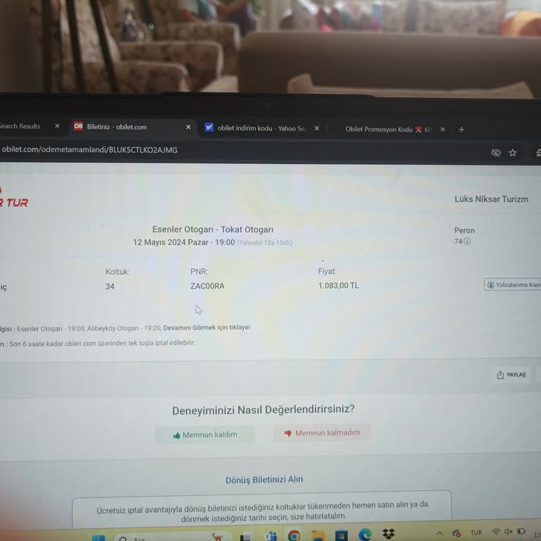 Obilet Ve Lüks Niksar Tur Bilet Satışı