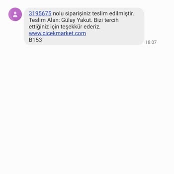 Çiçek Market Çiçek Teslim Edilmedi
