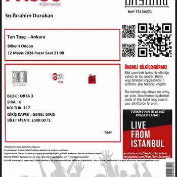 Passo Konser Bileti Fiyaskosu