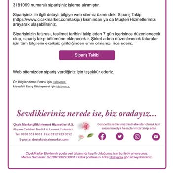 Çiçek Market Anneler Gününde Siparişlerimizi Teslim Etmedi!