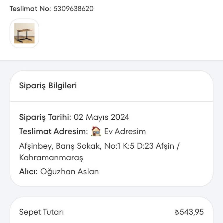 A101 Siparişim Hazırlanıyor Durumunda