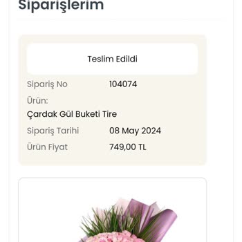 İstanbul Çiçekleri Hediye Çiçeğim Teslim Edilmediği Halde Teslim Edildi Gözüküyor