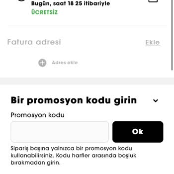 Sephora İnternet Alışverişi Teslimat Seçeneği Sorunu