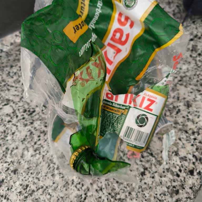 Sarıkız Maden Suyu Şişesi Bomba Gibi Patladı.