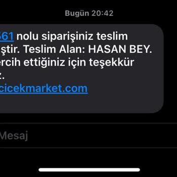 Çiçek Market Siparişimi Yanlış Kişiye Teslim Ettiler