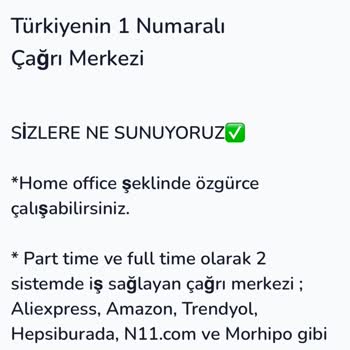 Sante Çağrı Merkezi İş Başvurusu Hakkında Sorumluluk Kabul Etmiyorum
