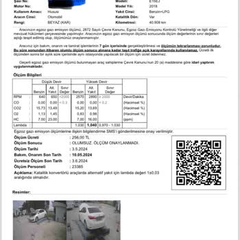 Tüvtürk De Egzoz Gazı Emisyon Ölçümü Mağduriyeti