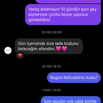 LESEQUENCE Hatalı İade Kodu Veriyorlar