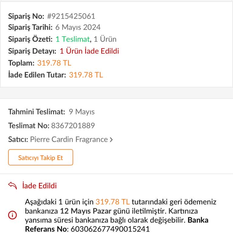 Trendyol Müşteriye Sormadan Ürün İptali