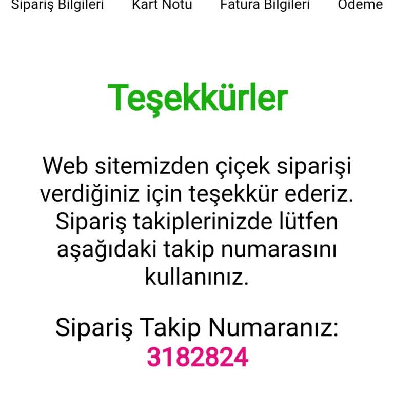 Çiçek Market Siparişimiz Teslim Edilmedi