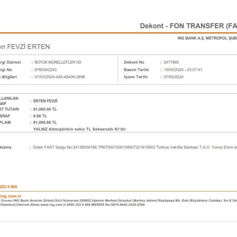 ING Hesabımdan İzinsiz Para Transferi Şoku!