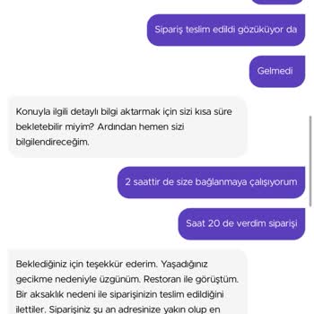 GetirYemek Yaşadığım Teslimat Sorunu