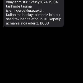 Vodafone Pişmanlığı Hat Taşıdım Ancak Açılmadı
