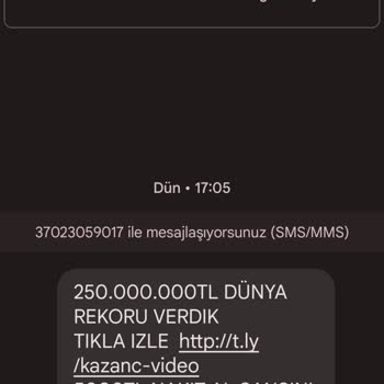 Bahis Siteleri Adıyla Dolandırıcılık SMS Atılmasını İstemiyorum