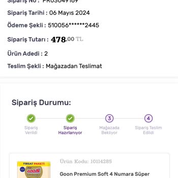 Gratis Mobil Uygulamasından Aldığım Ürün Bir Türlü Teslim Edilemedi.