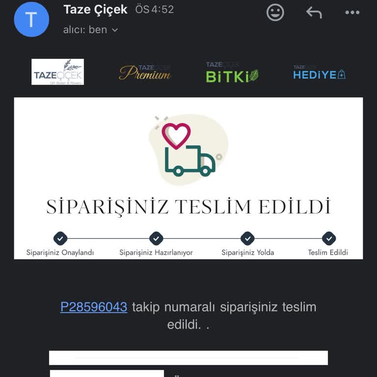 Taze Çiçek (tazecicek.com) Anneler Günü Hüsranı: Çiçek Teslimatı Yapılmadı