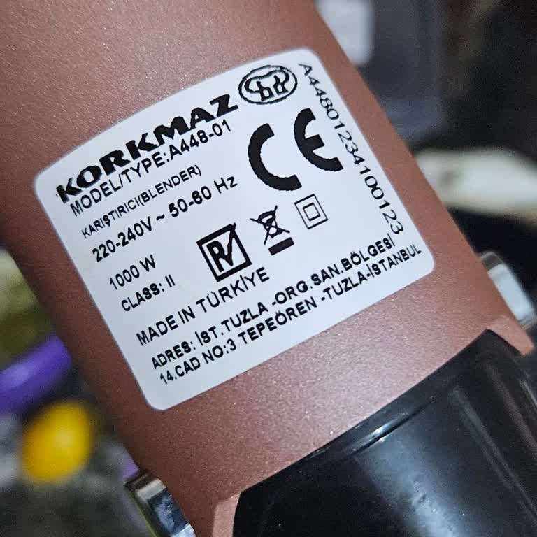 Korkmaz Mutfak Eşyaları El Blender Arıza