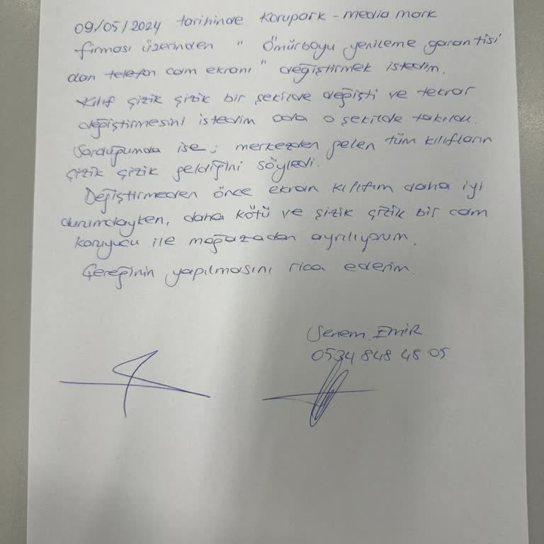 Media Markt Çizikler İçinde Ekran Koruyucu Takıldı!