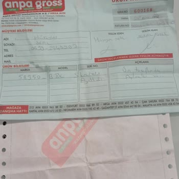 Anpa Gross Market Anpa Gros Mega Ürünün Arkasında Durmuyor Mağduriyet Yaşatıyor