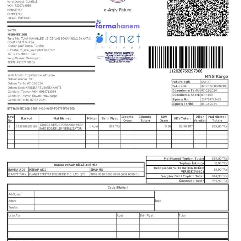 N11 Geçmiş Sipariş Gözükmüyor