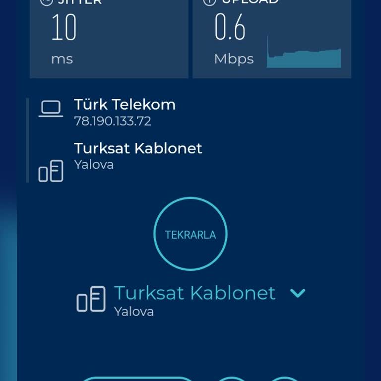 Türk Telekom Evde İnternet Hız Testi