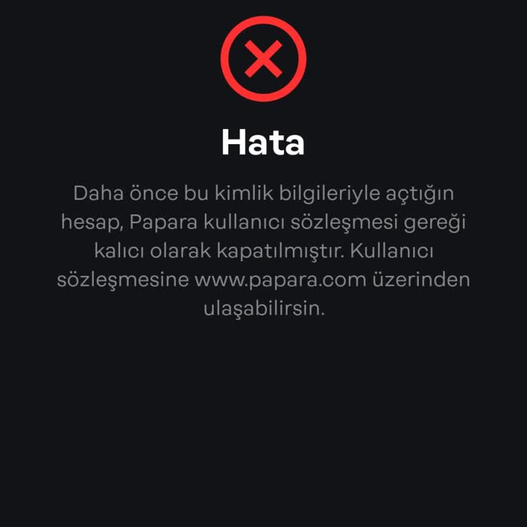 Papara Sözleşme Gereği Kalıcı Olarak Kapatıldı