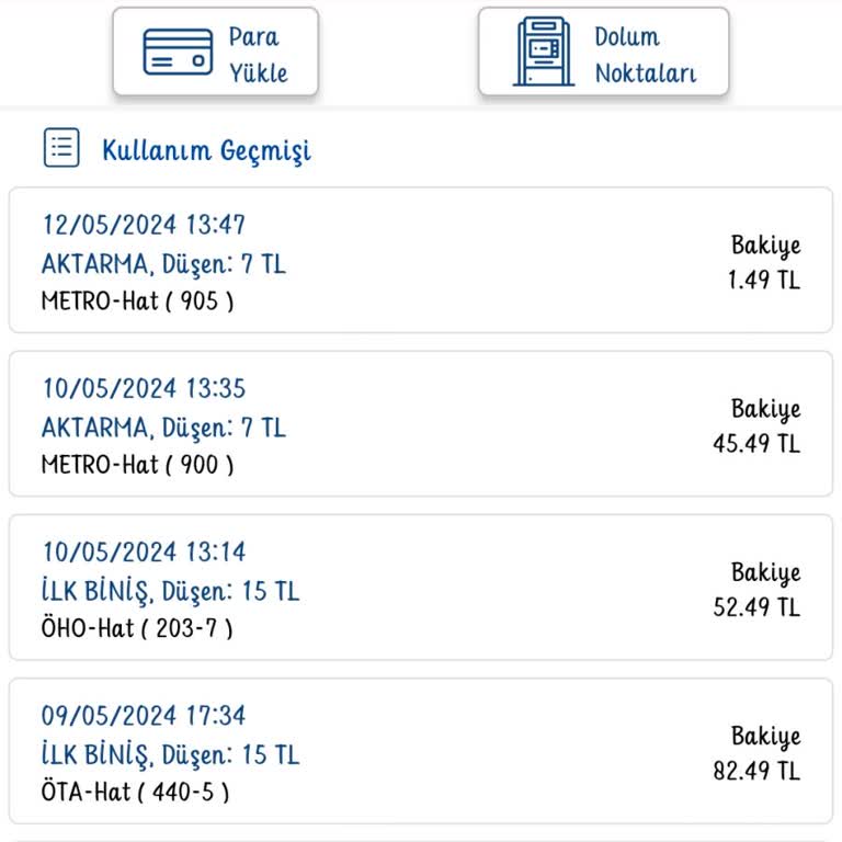EGO Genel Müdürlüğü EGO Sanal Kart Dolum Bakiye Karta Yüklenmedi