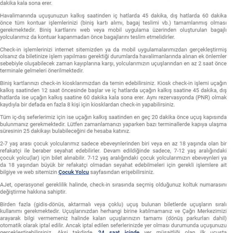 AJet (Anadolu Jet) A-jetten Bilet Alma