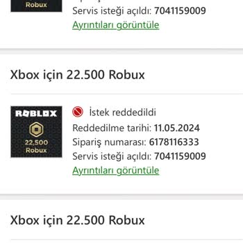 Xbox-Microsoft Hatalı Satın Alma İadesi