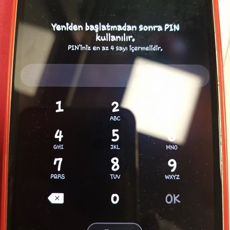 Samsung Telefon Yeniden Başlatınca Hatalı Şifre İsteği