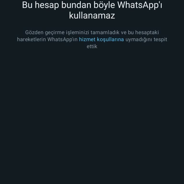 WhatsApp Yeni Aldığım Numarayı Kullanıma Kapattı