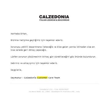 Calzedonia Online Alışveriş Problemi